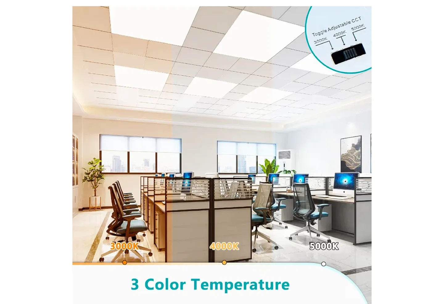 VOCGOU 4-Pack LED Panel Light 23.74 inch image indicator(8)