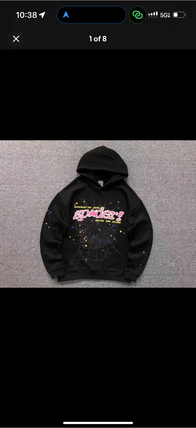 SP5DER Hoodie - Black & Pink