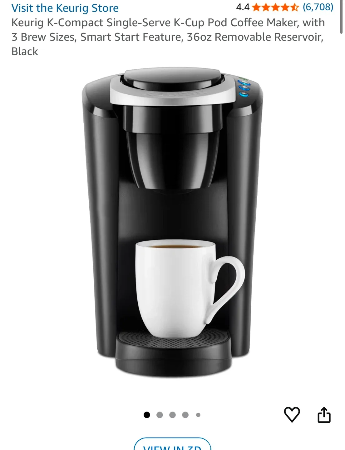 Keurig K-Compact Single-Serve K-Cup Coffee Maker