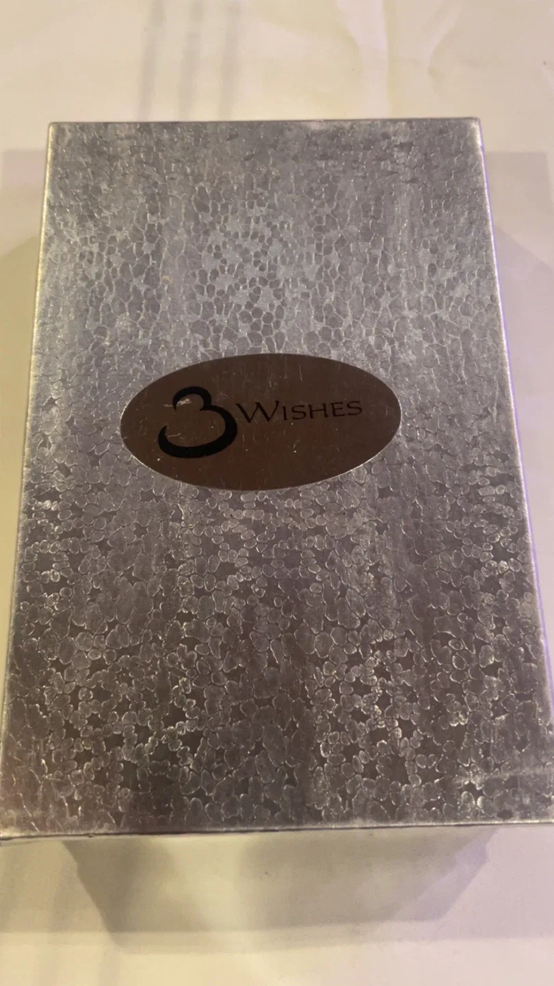 3 Wishes Glass Pendant Necklace - Red, Gold, White image indicator(2)