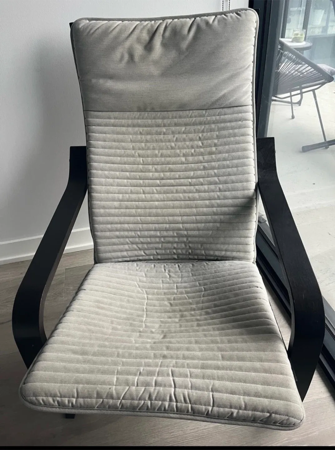 IKEA Poang Chair with Ottoman - Grey image indicator(3)