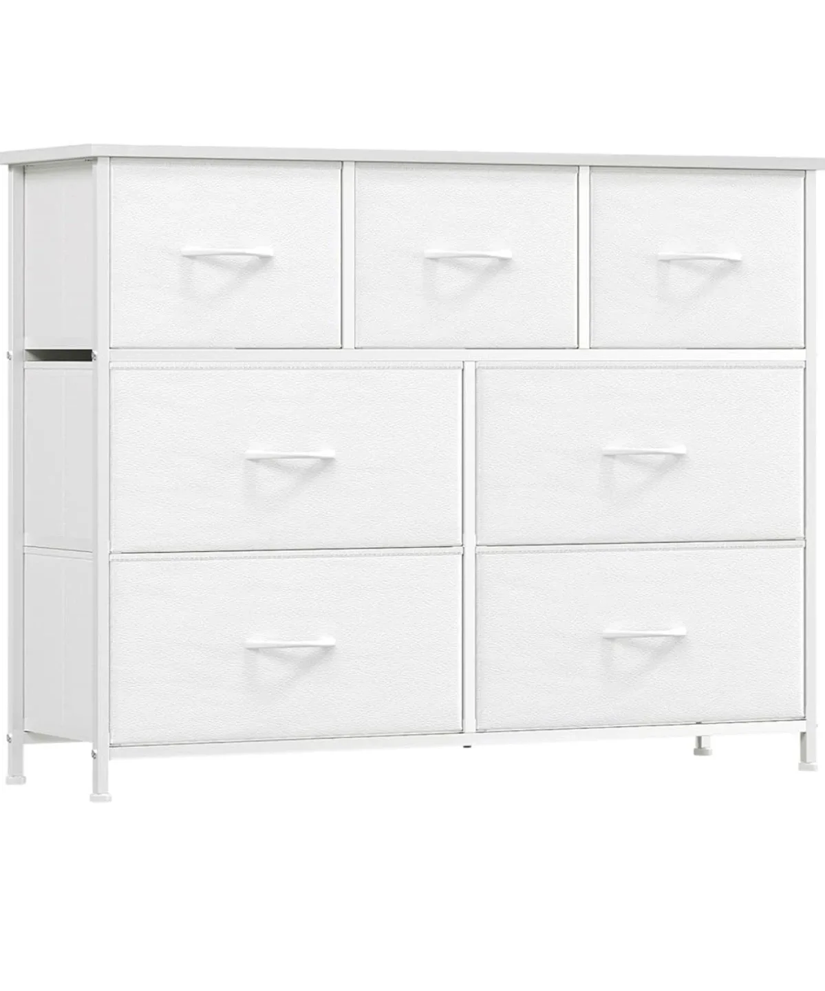 Black And White 7-Fabric Drawer Dresser image indicator(2)