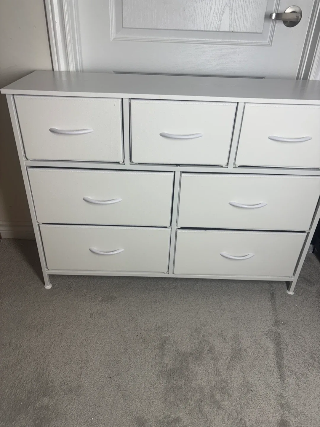 Black And White 7-Fabric Drawer Dresser image indicator(5)