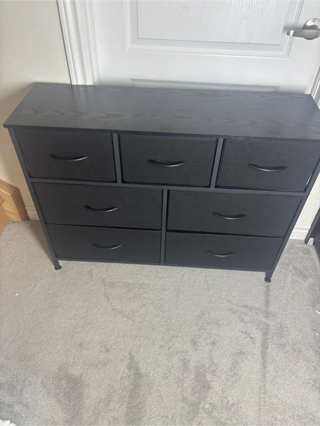 Black And White 7-Fabric Drawer Dresser image indicator(6)