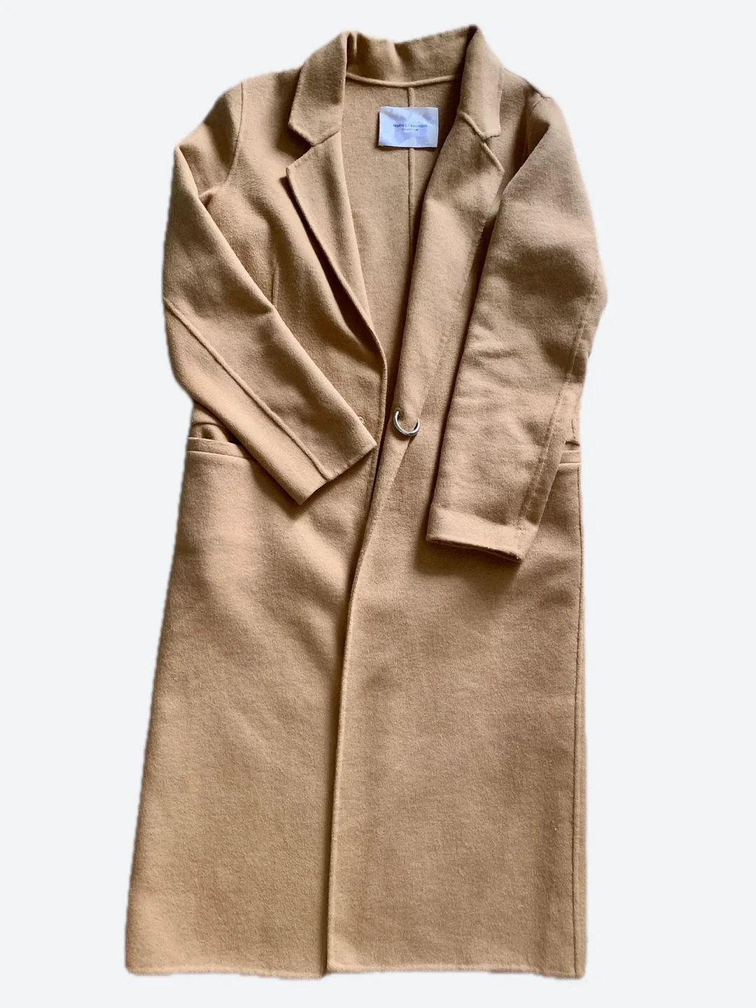 Beige Wool Coat - Size S