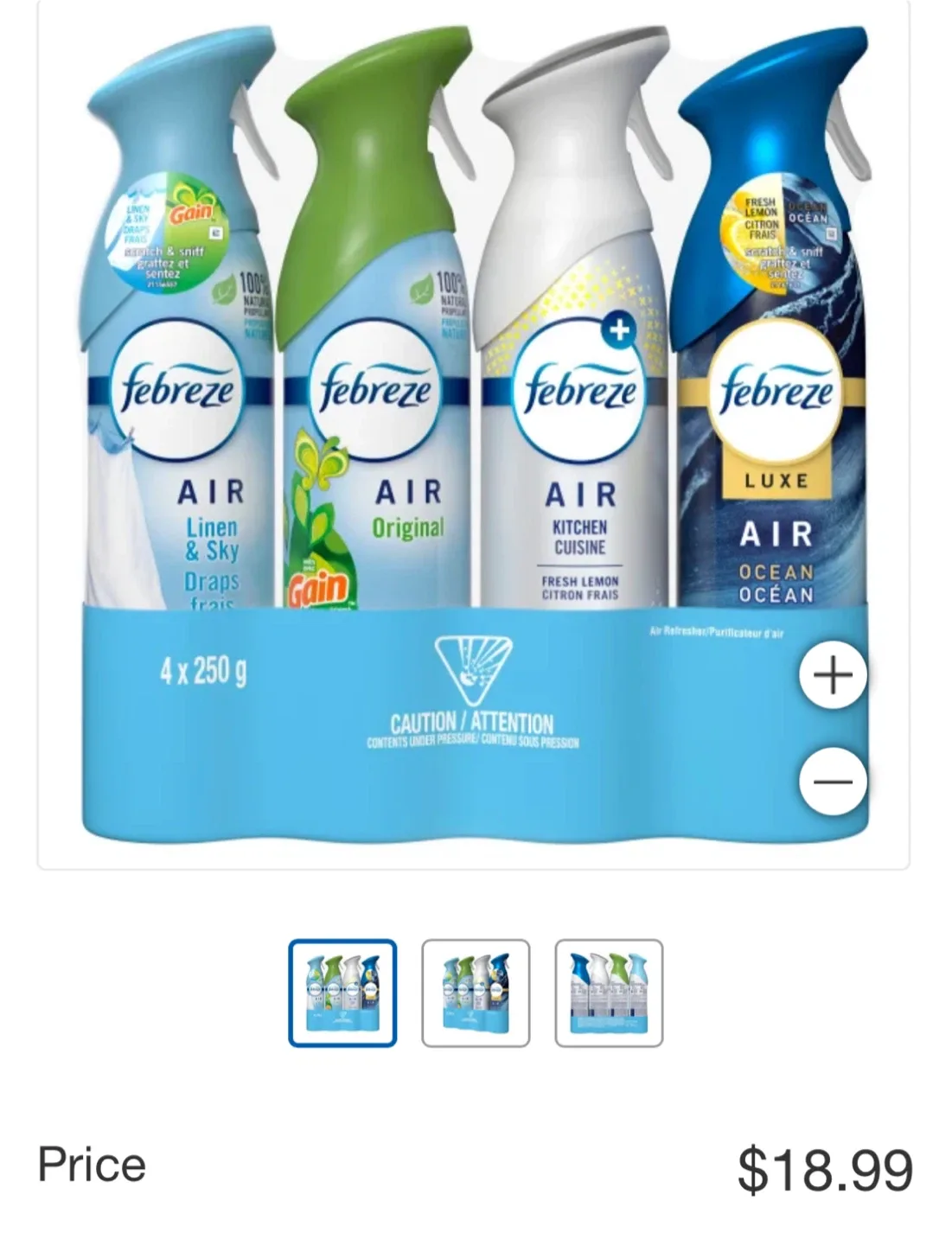 Febreze Air Freshener 4-Pack image indicator(2)