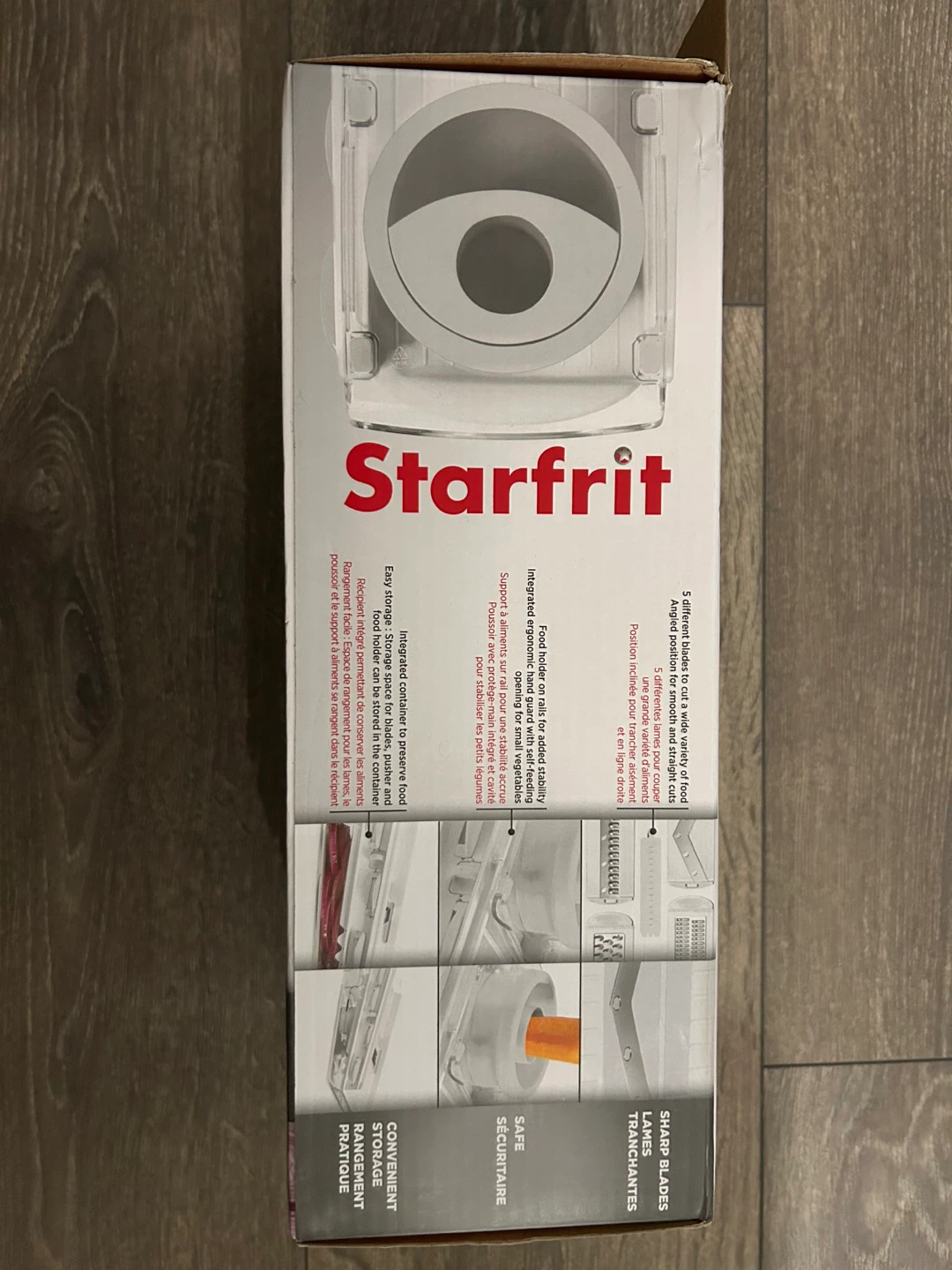 Starfrit Easy Mandoline Slicer with 5 Blades - New in Box! - photo 2