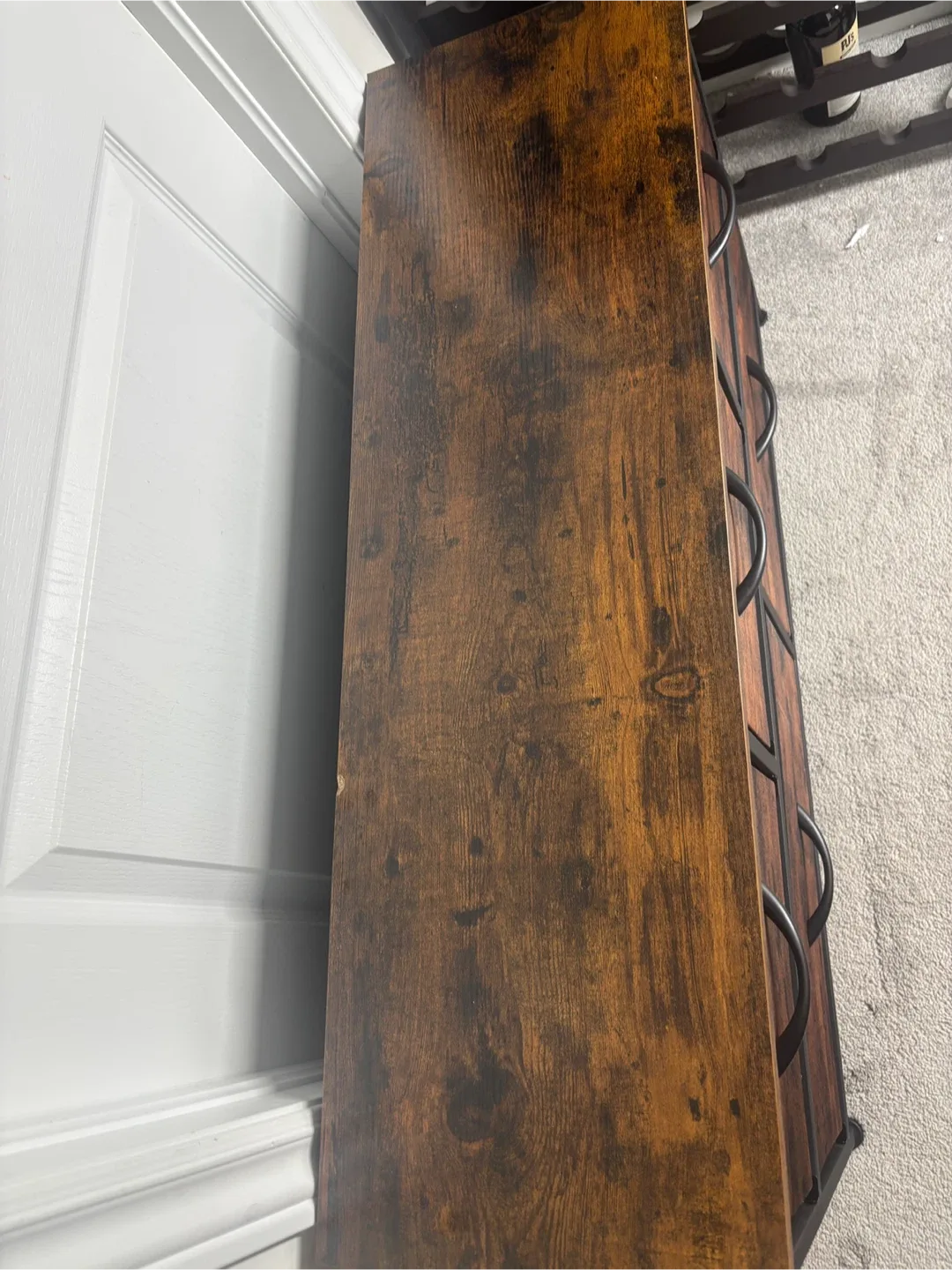 Fabric Dresser with 5 Drawers- Rustic Brown image indicator(8)