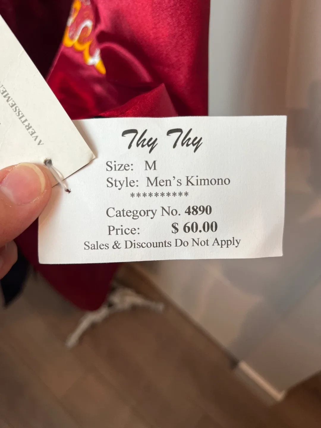 Thy Thy Men's Kimono - Size M image indicator(4)