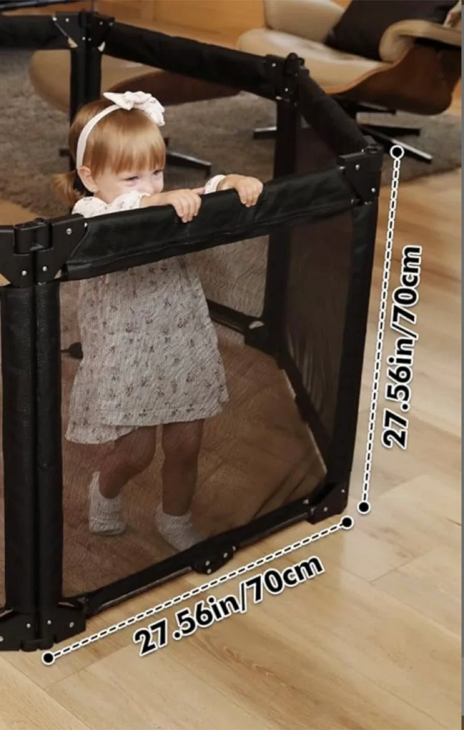 New dearlomum Extra Wide Folding 3 Panel Baby Gate image indicator(5)