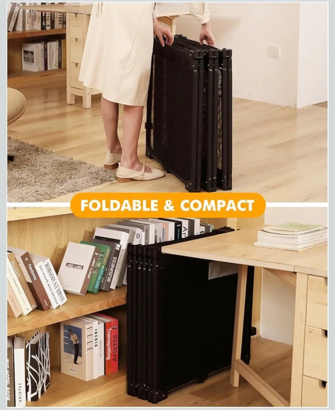 New dearlomum Extra Wide Folding 3 Panel Baby Gate image indicator(4)