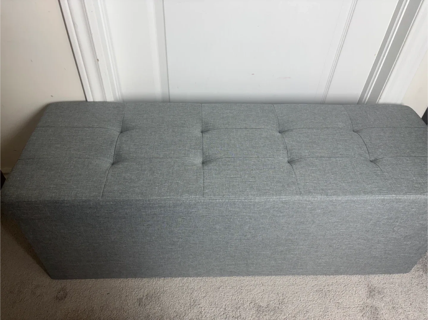Grey Storage Bench Ottoman image indicator(5)