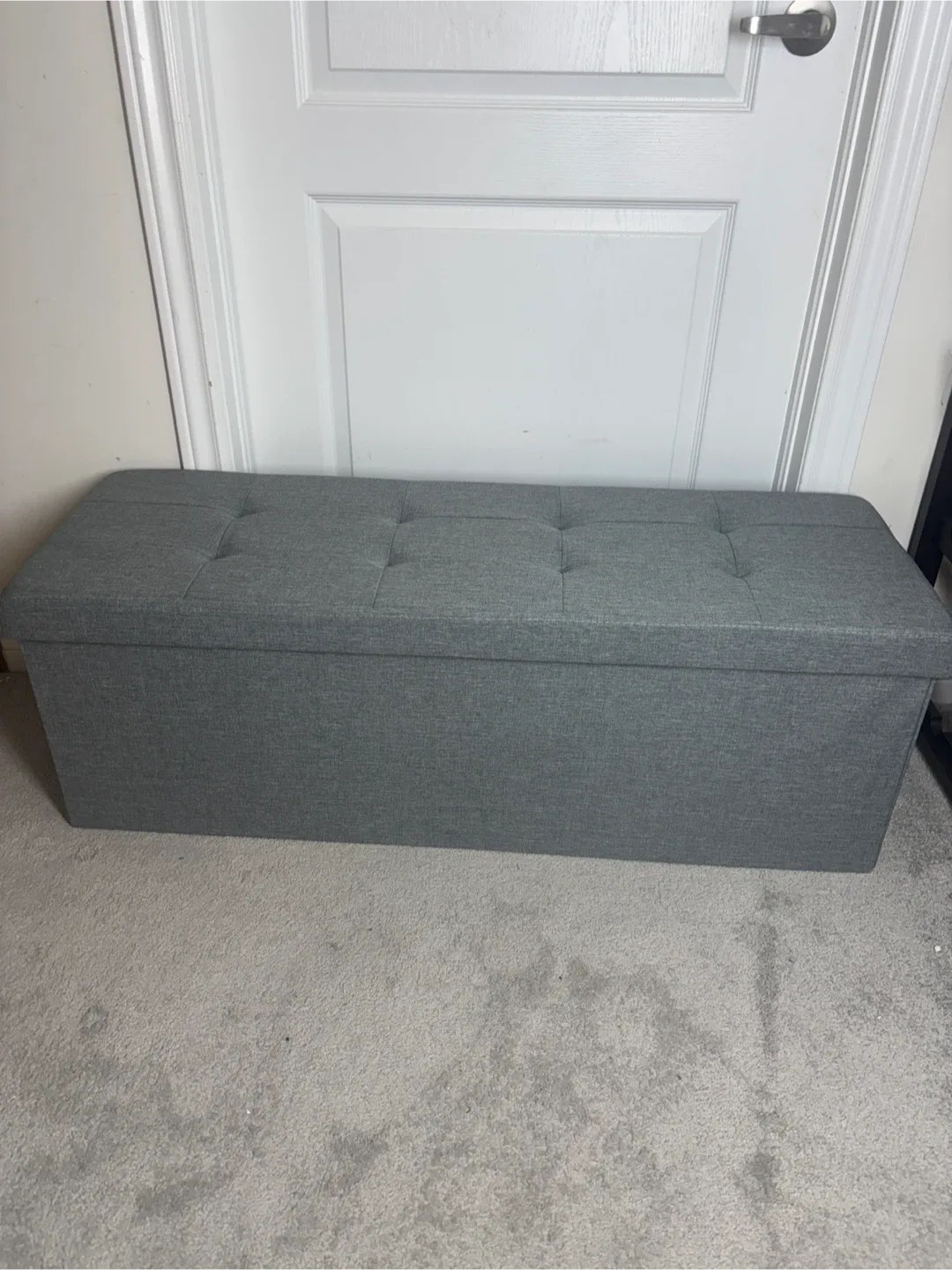 Grey Storage Bench Ottoman image indicator(4)