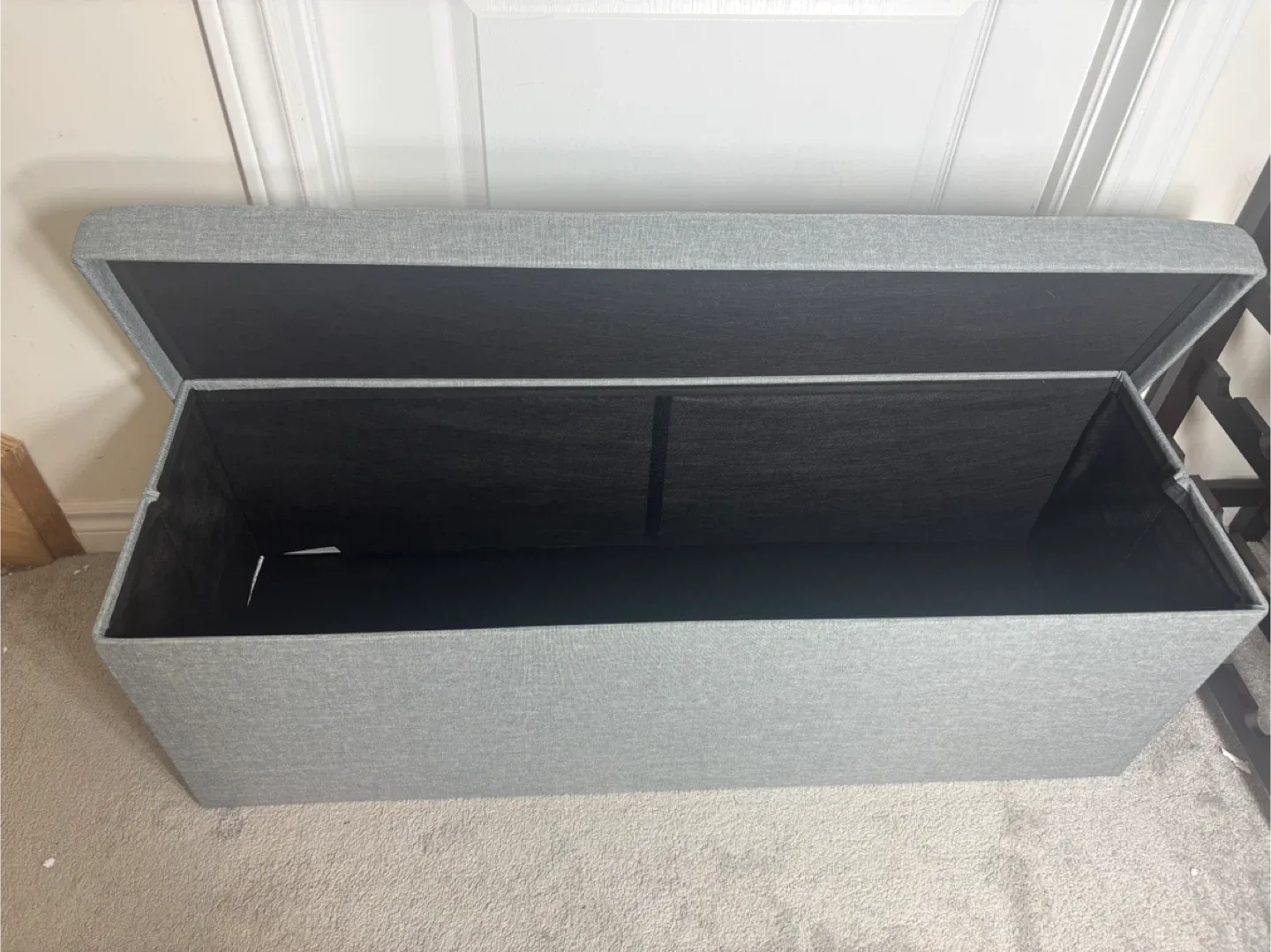 Grey Storage Bench Ottoman image indicator(6)