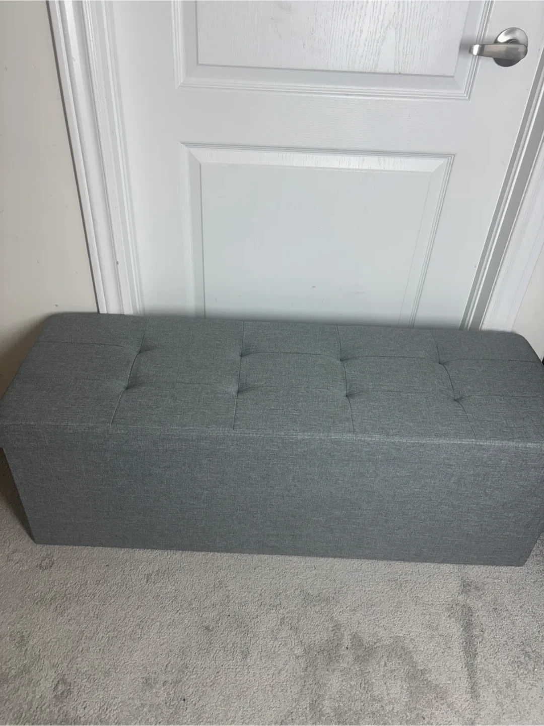 Grey Storage Bench Ottoman image indicator(3)