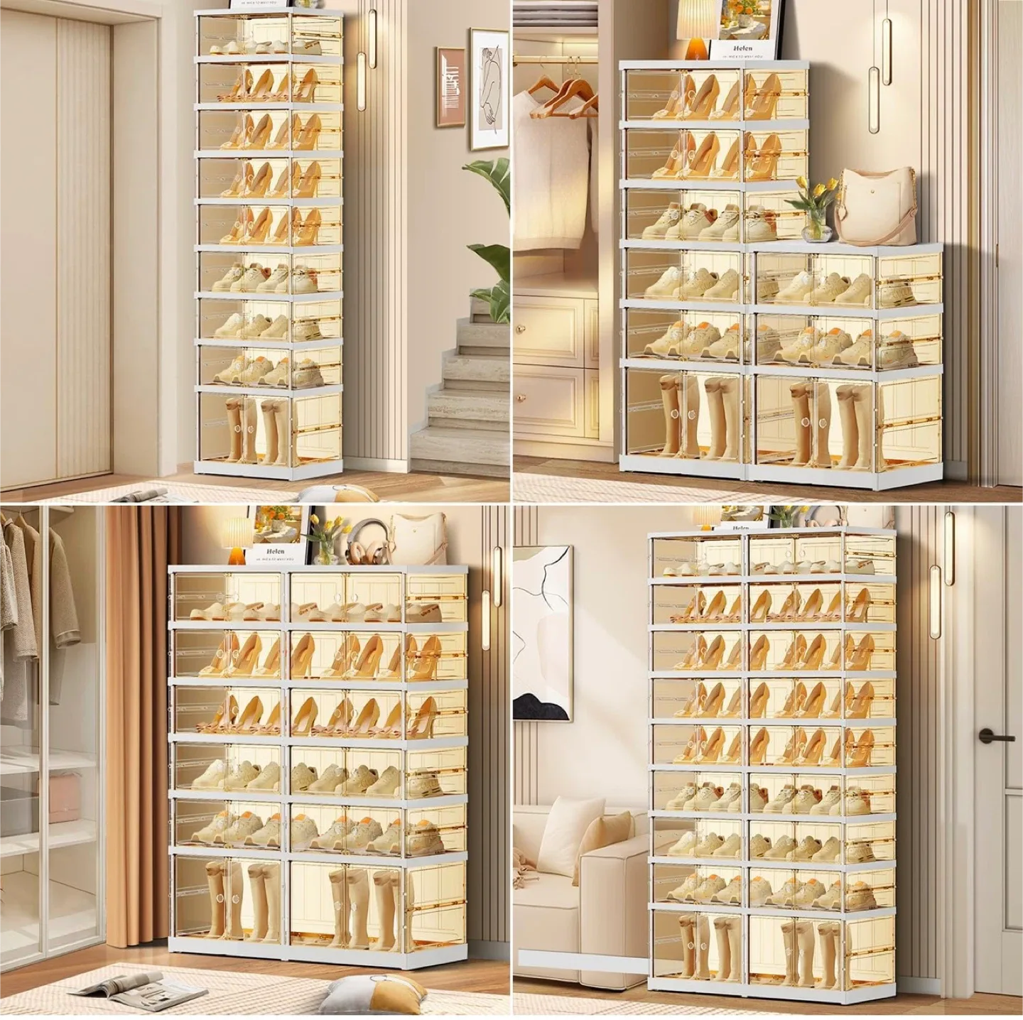 9-Tier 36-Pair Shoe Organizer - Brown image indicator(7)