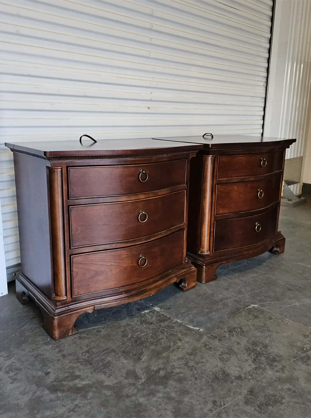 High end solid Mahogany bedside tables