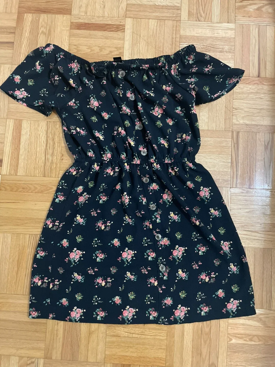 Off the Shoulder Floral Dress - Size Small