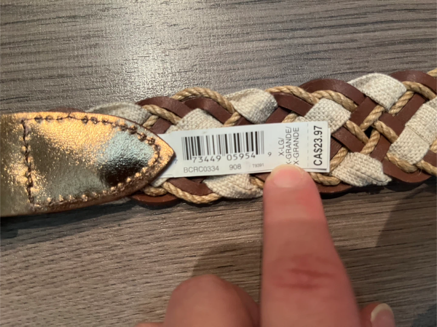 Crazy Horse Braided Belt - XL - photo 5