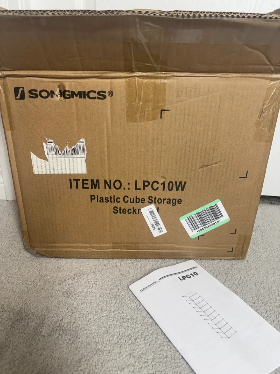 10-Tier Shoe Rack,Cube Storage Organizer Units, image indicator(7)