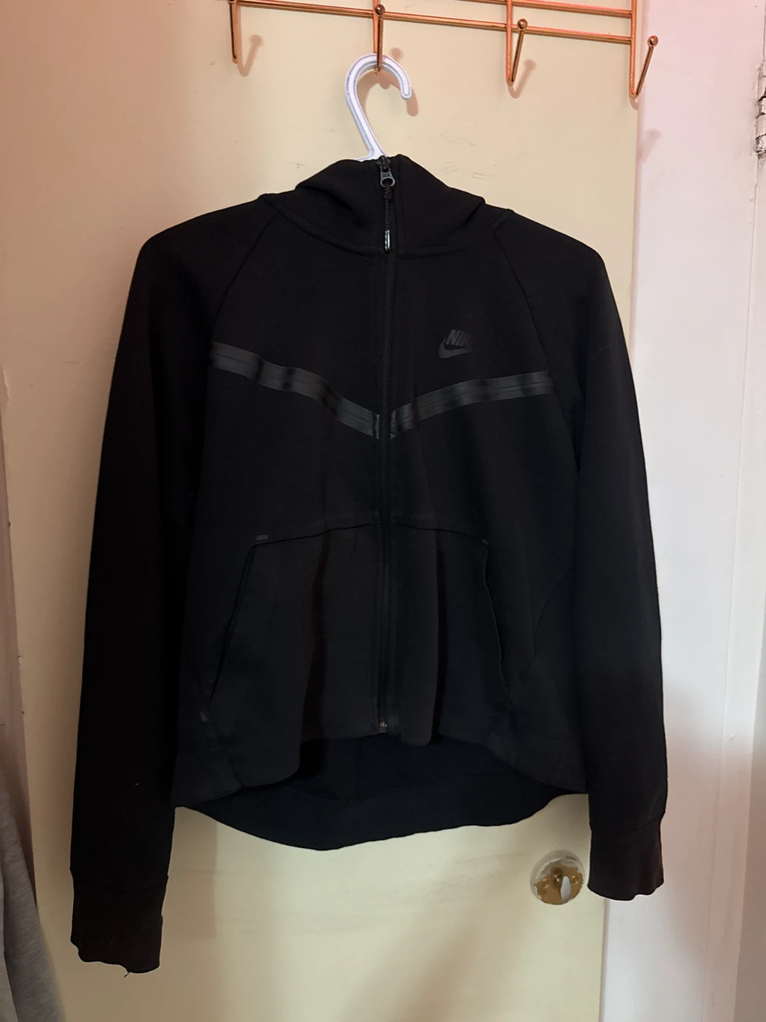 Nike Tech Fleece Black Jacket - Size M