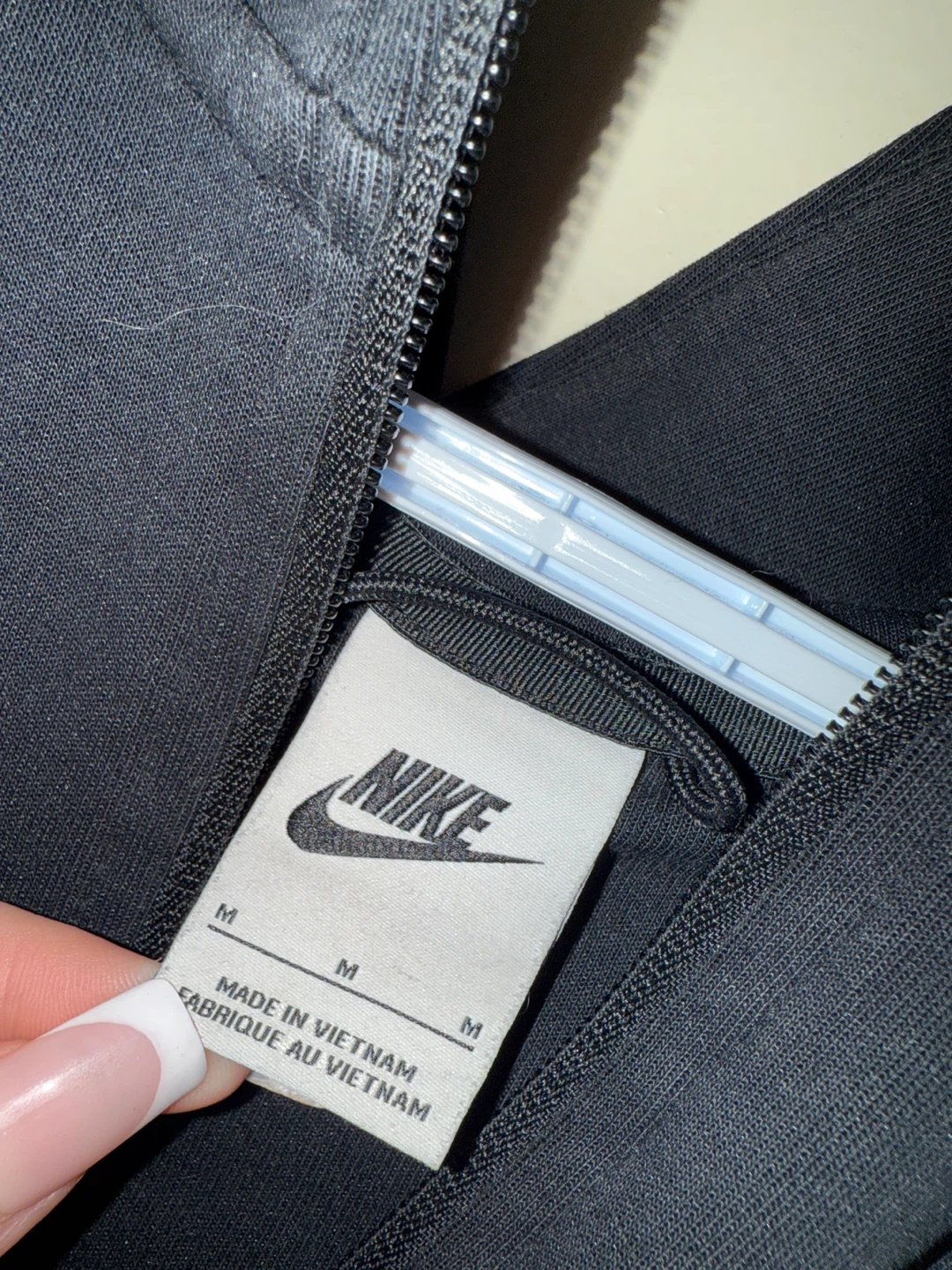 Nike Tech Fleece Black Jacket - Size M - photo 3