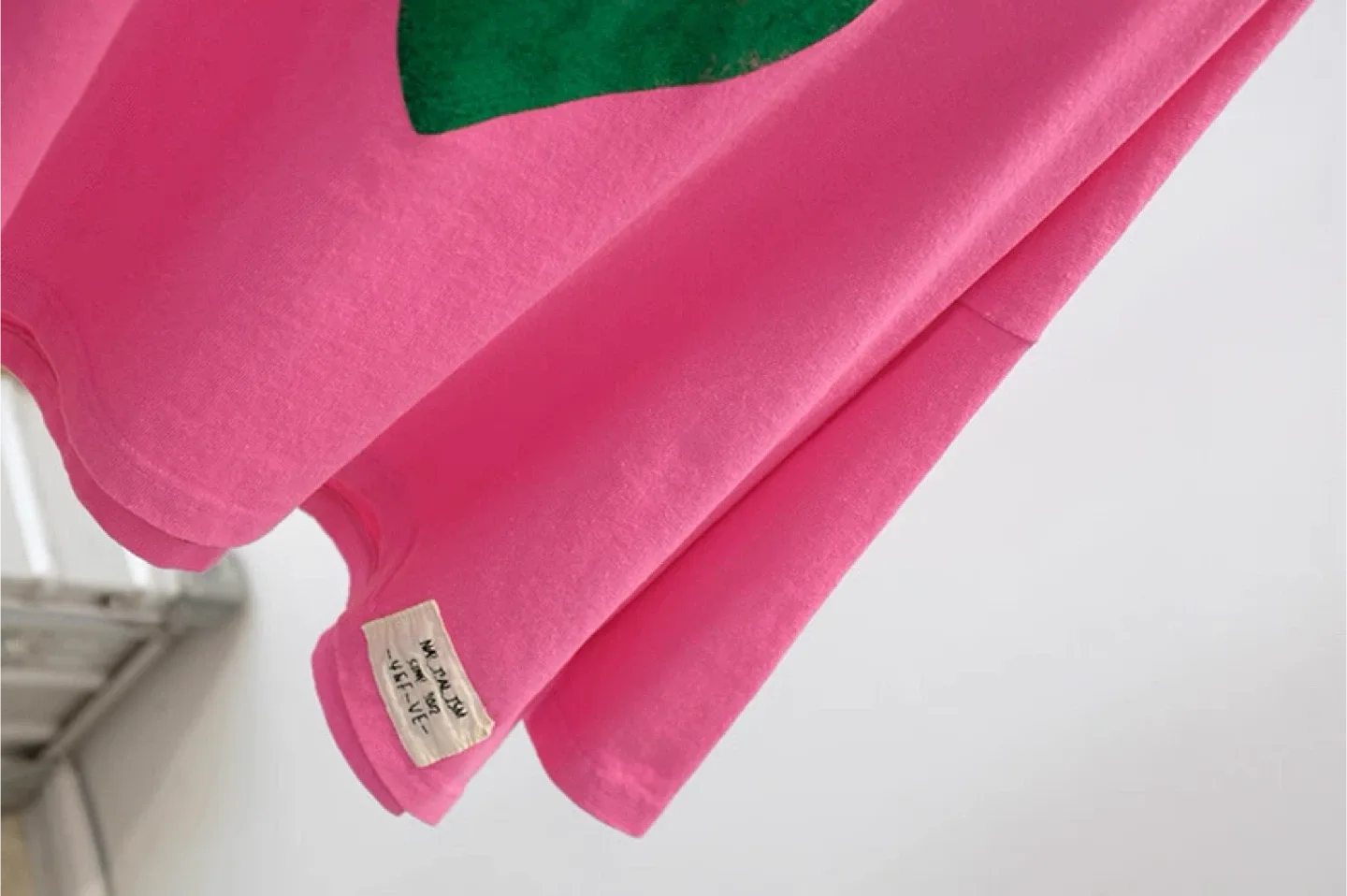 Pink Heart Print Oversized T-Shirt image indicator(3)