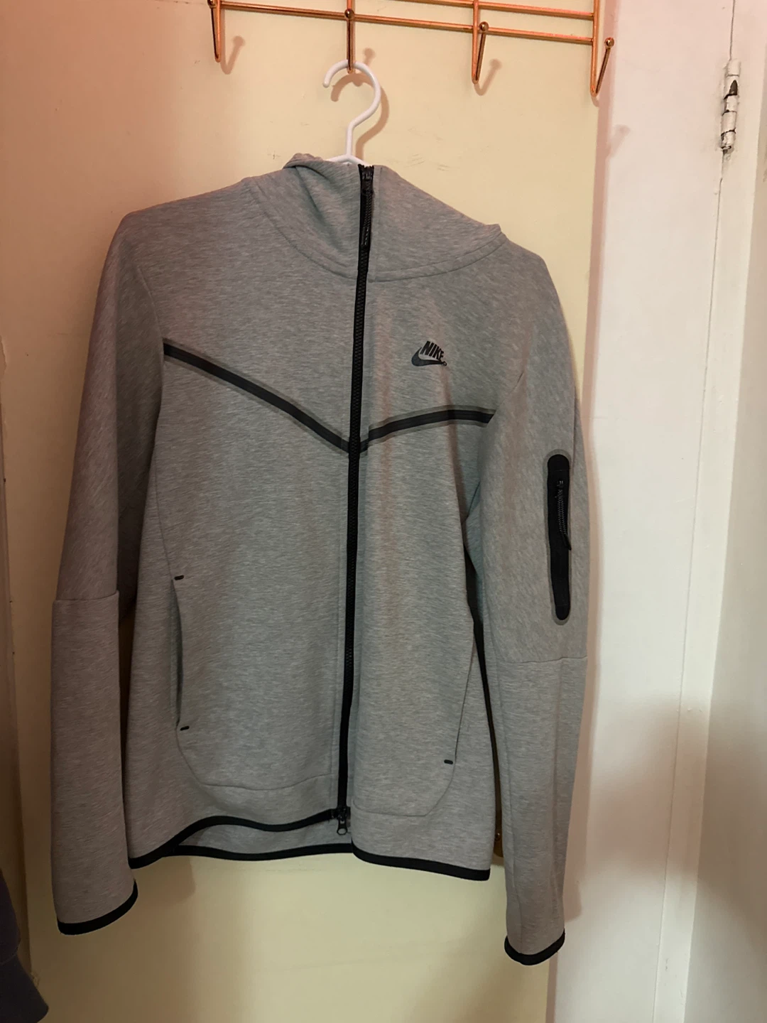 Nike Tech Fleece Hoodie - Grey - Size S