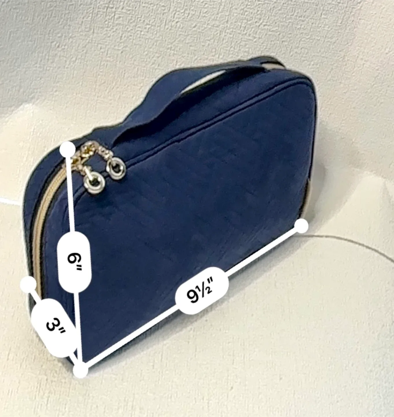 BAGSMART Navy Blue Travel Toiletry Bag image indicator(5)