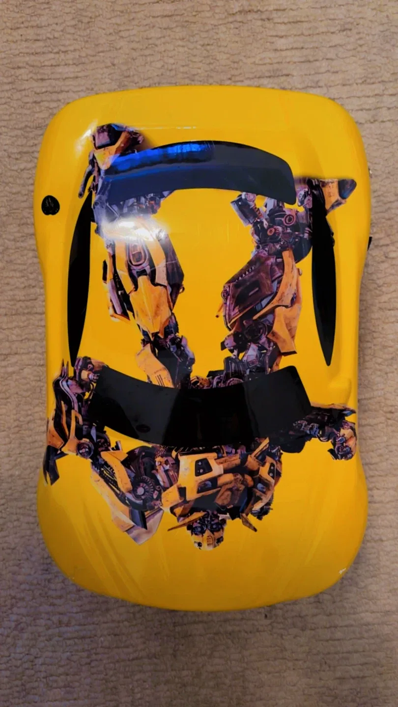 Yellow Transformers Bumblebee Rolling Luggage