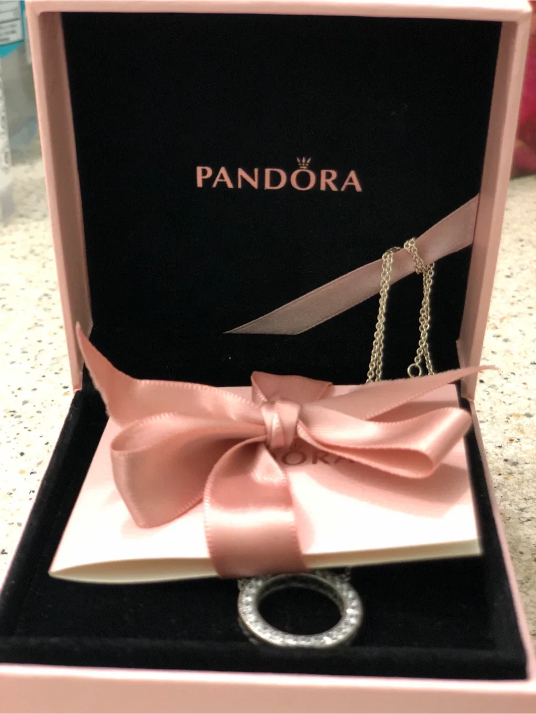 New PANDORA 925 silver circle.. image indicator(3)