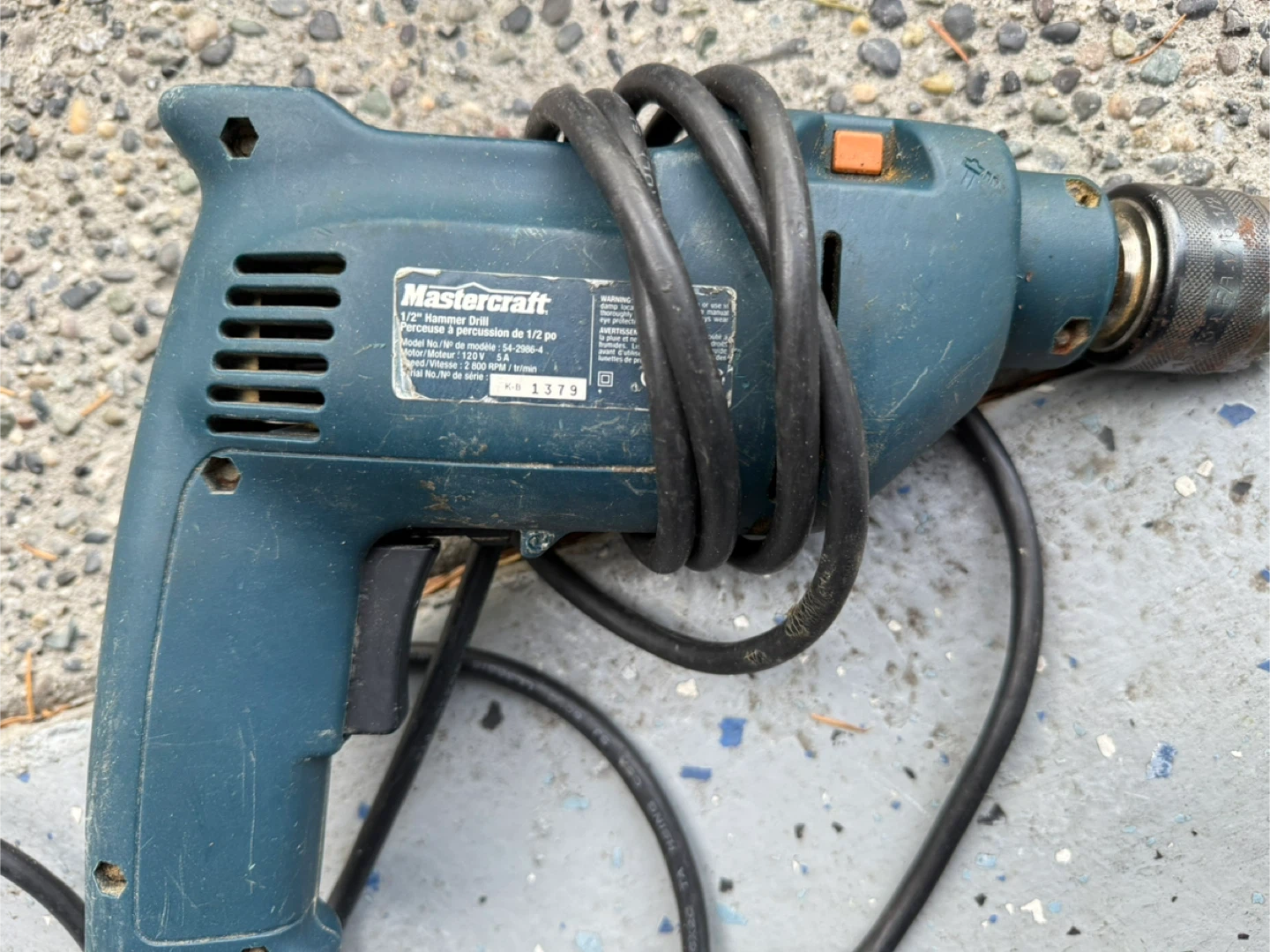 Mastercraft 1/2" Hammer Drill - photo 2