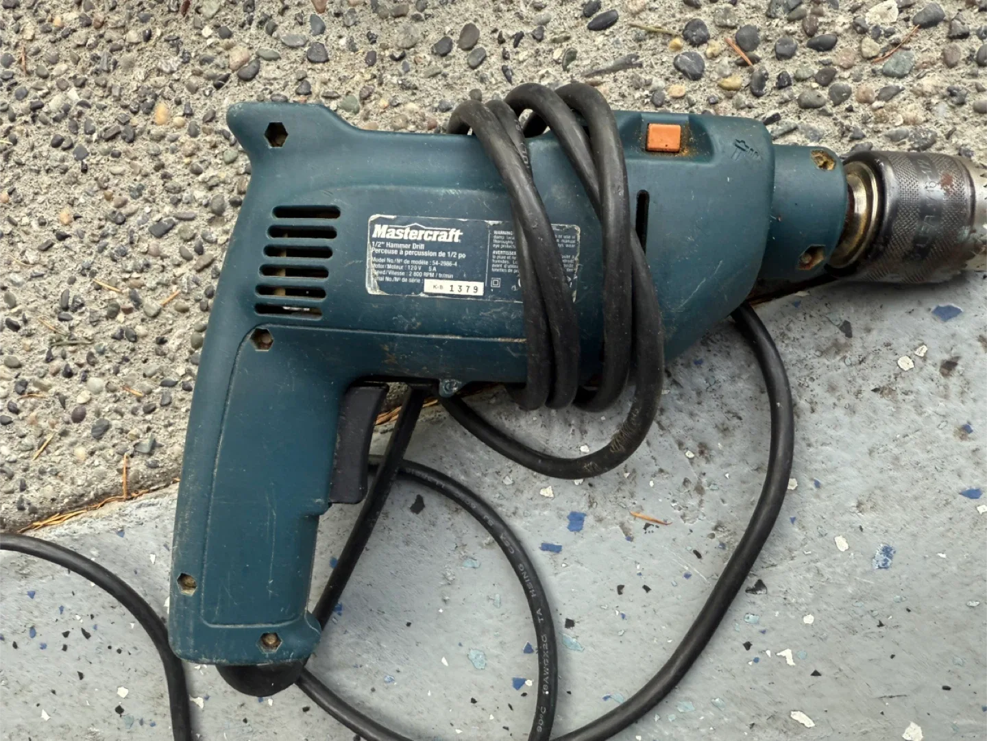 Mastercraft 1/2" Hammer Drill