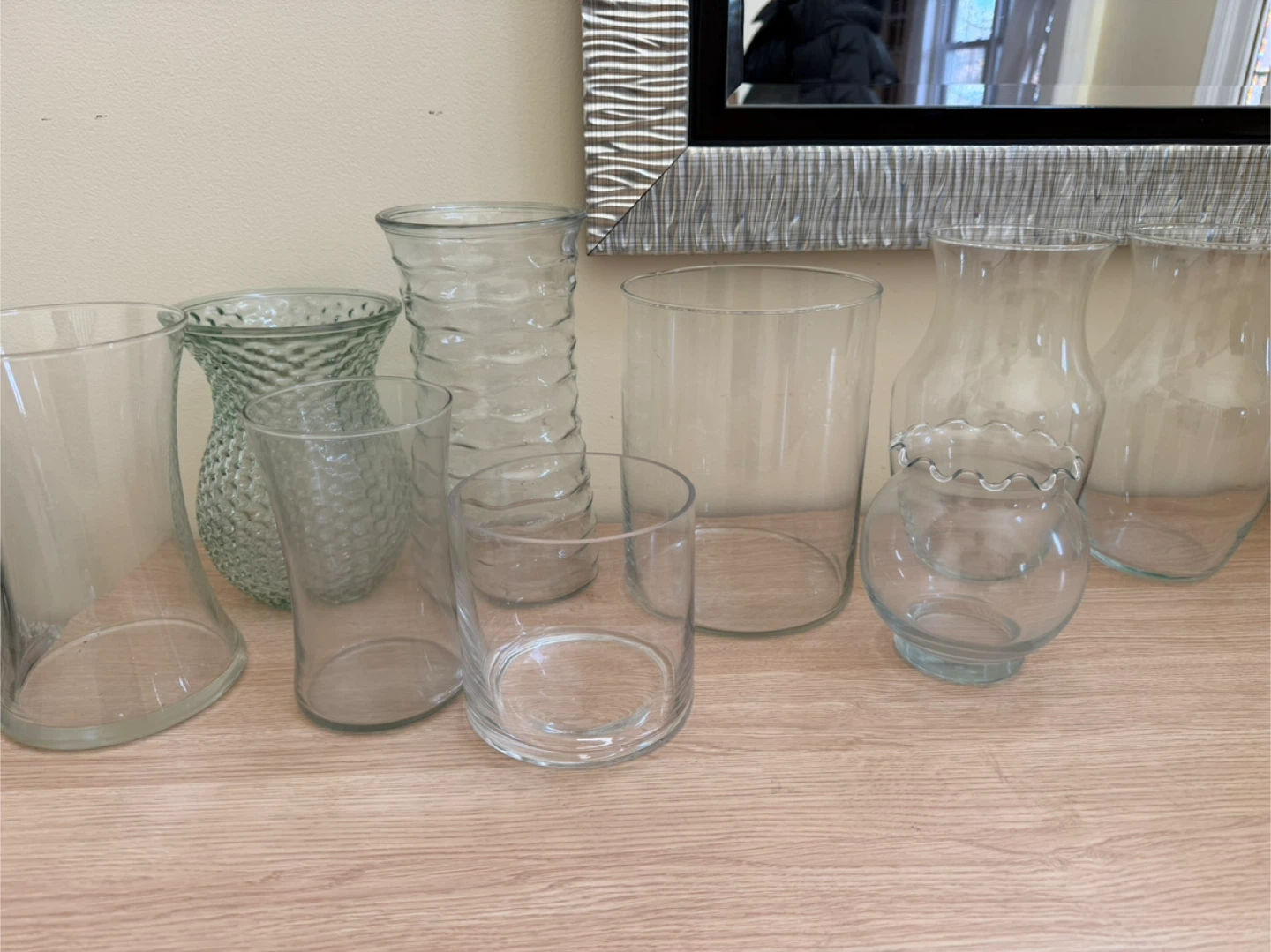 Assorted Glass Vases - Set of 8