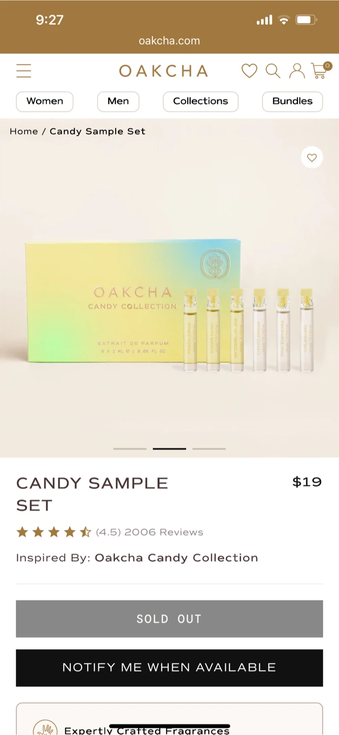 Oakcha Candy & Gourmand Collection Perfume Set - photo 5
