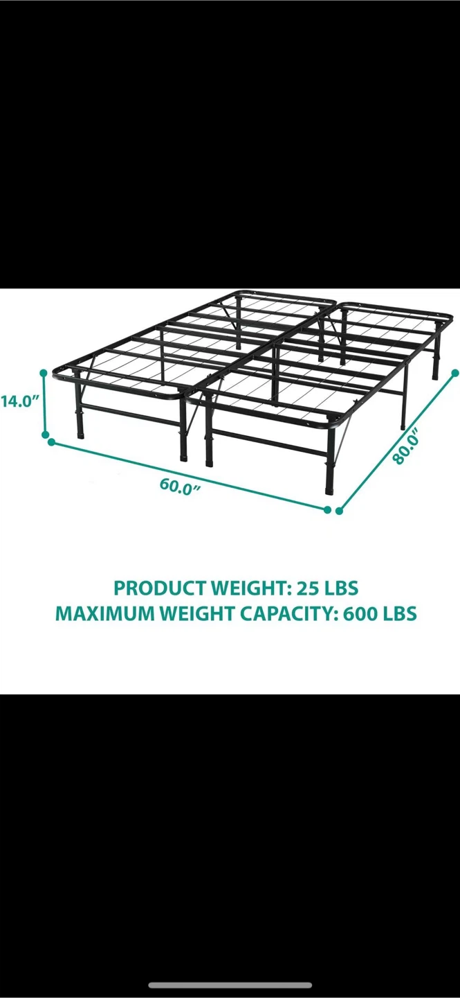 Read before reaching out - Metal Bed Frame - Queen Size - photo 3