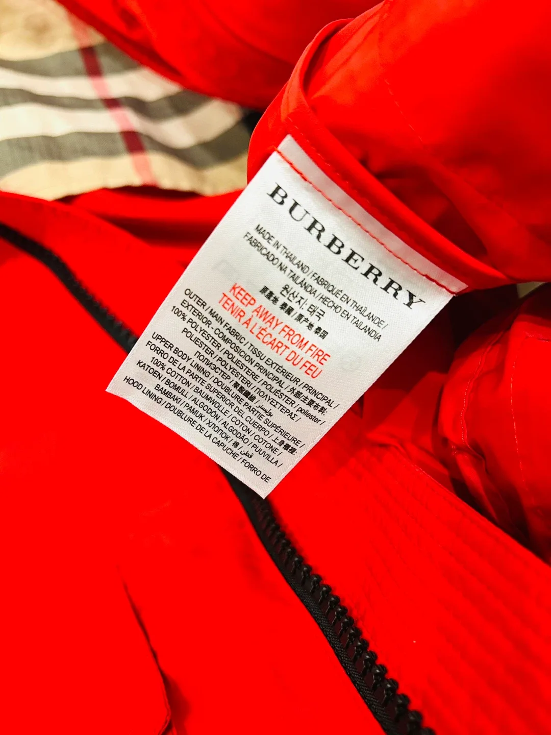 Burberry Children Red Jacket Size 12Y image indicator(6)
