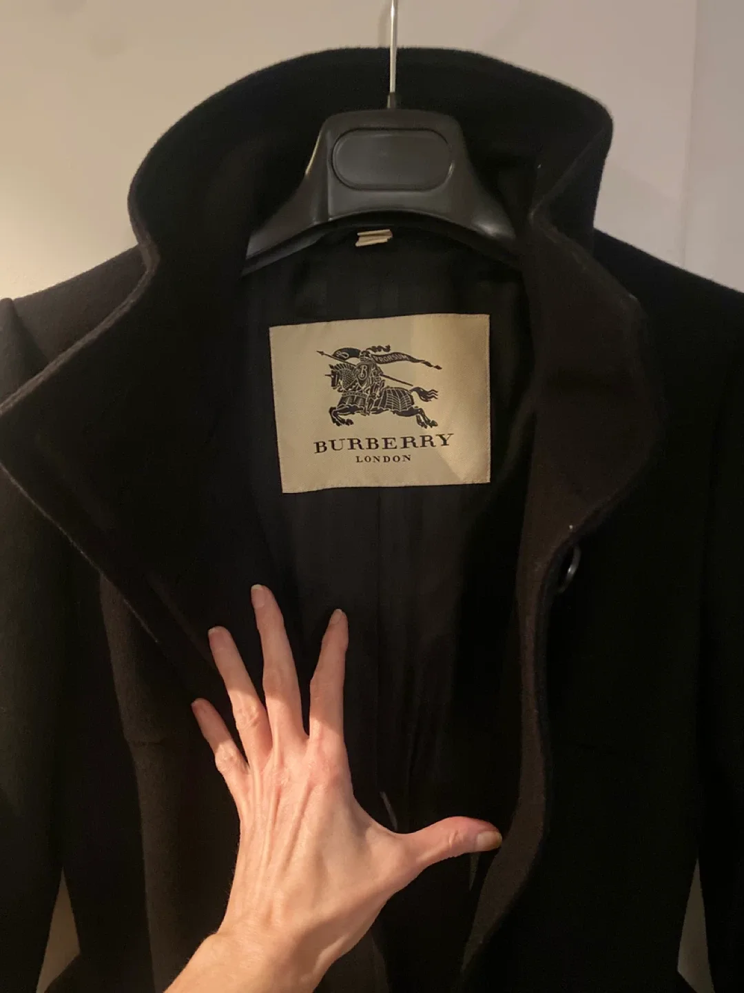 Burberry London Black Wool Coat image indicator(3)