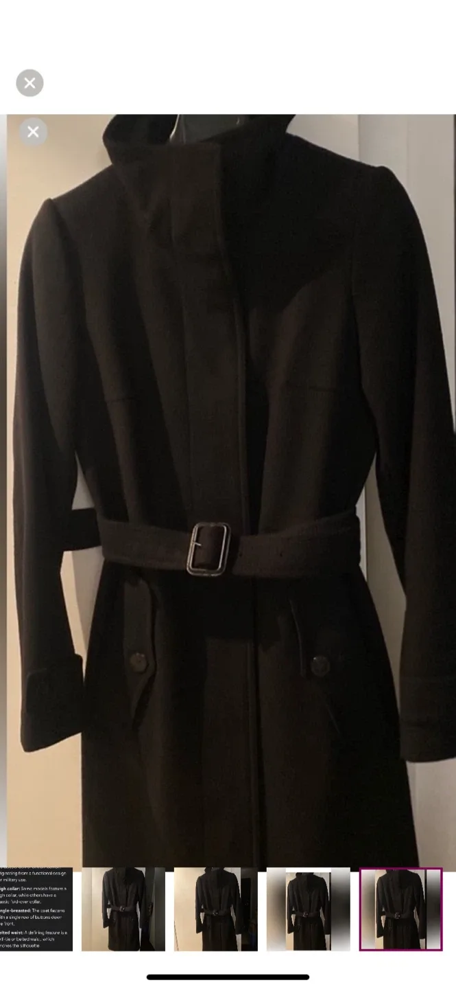 Burberry London Black Wool Coat image indicator(10)