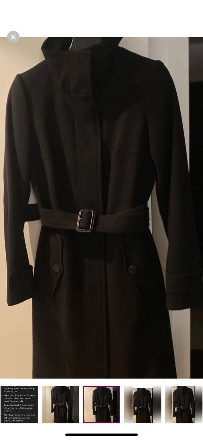 Burberry London Black Wool Coat image indicator(9)