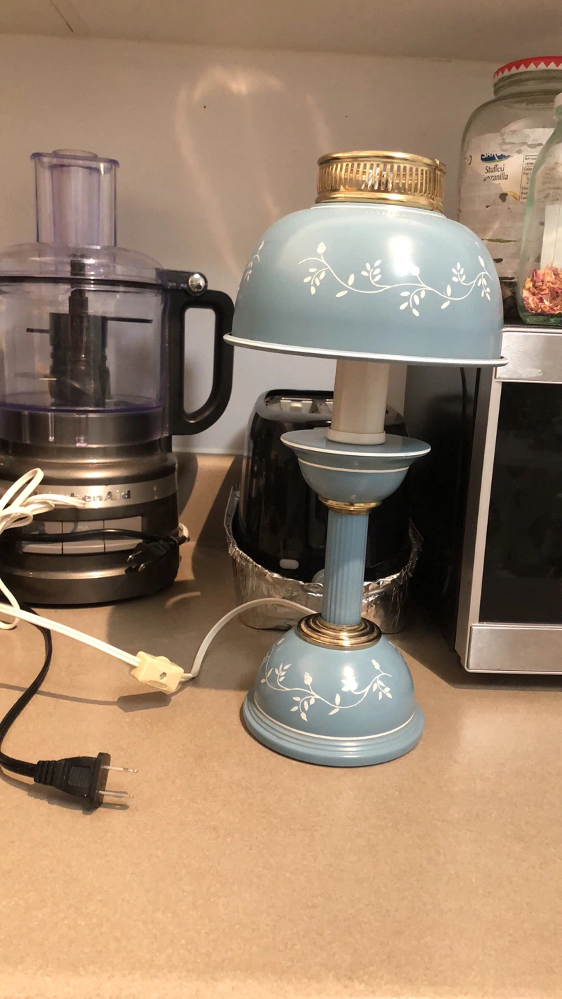 Blue Floral Accent Lamp - photo 5