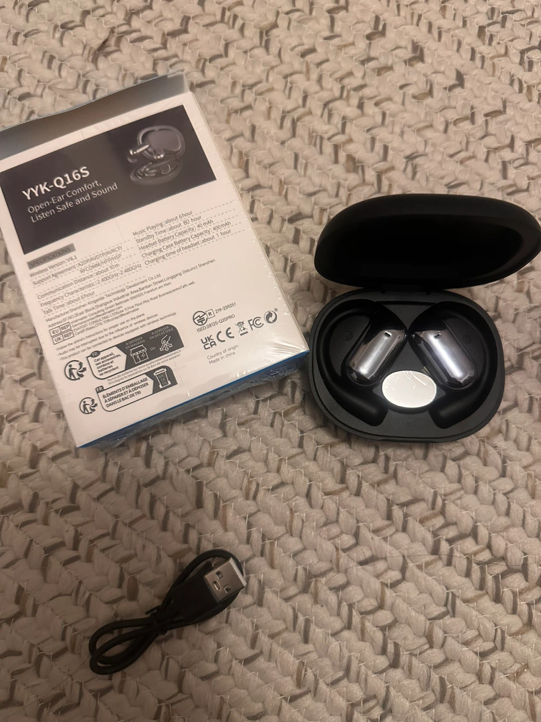 YYK-Q16S Open-Ear Comfort Earbuds - New!