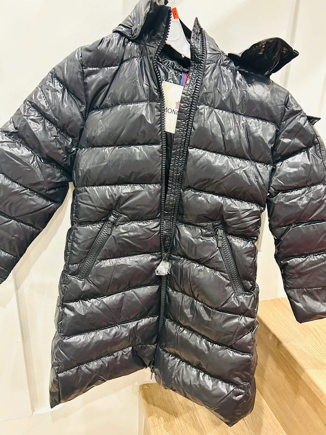 Moncler Kids Black Down Puffer Coat - Size 4 image indicator(5)