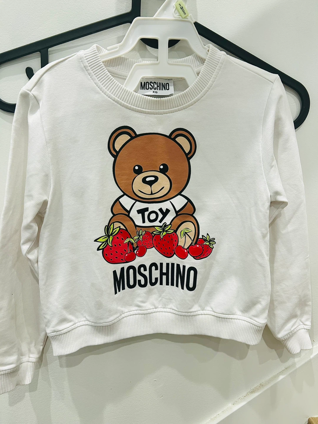 Moschino Kids White Toy Sweatshirt - Size 4Y