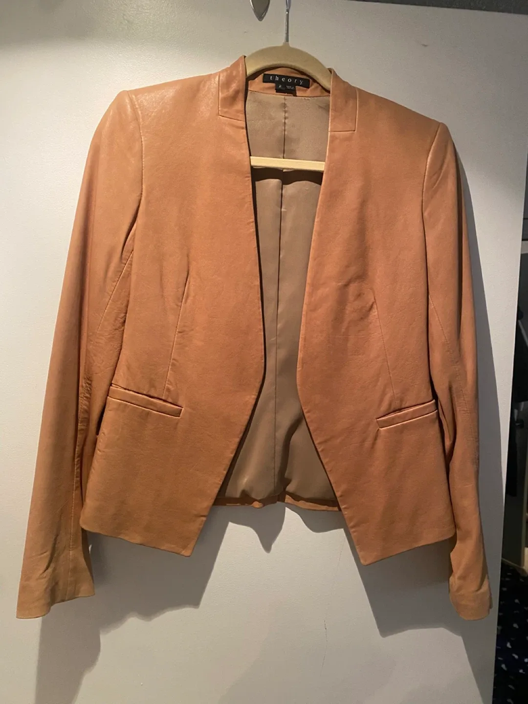 Theory Leather Jacket - Size 2