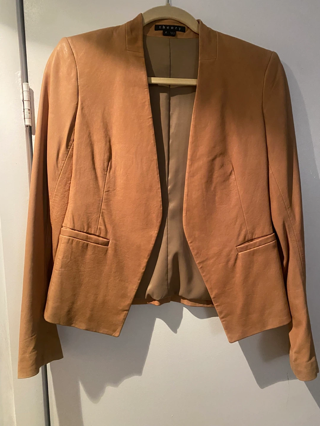 Theory Leather Jacket - Size 2 - photo 5