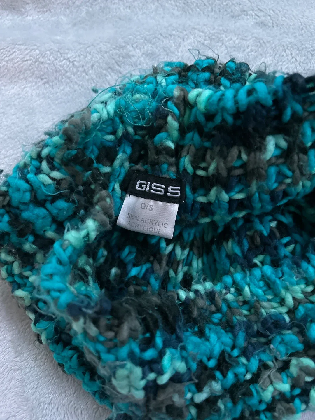 Giss Teal Acrylic Beanie Hat O/S image indicator(2)