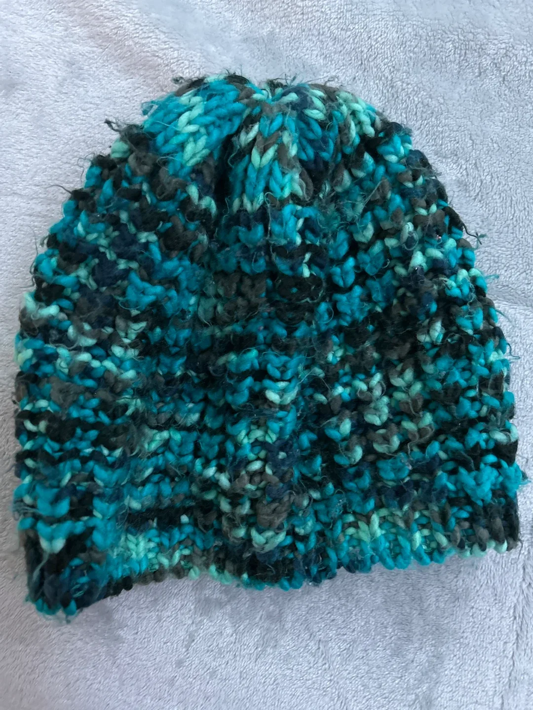 Giss Teal Acrylic Beanie Hat O/S