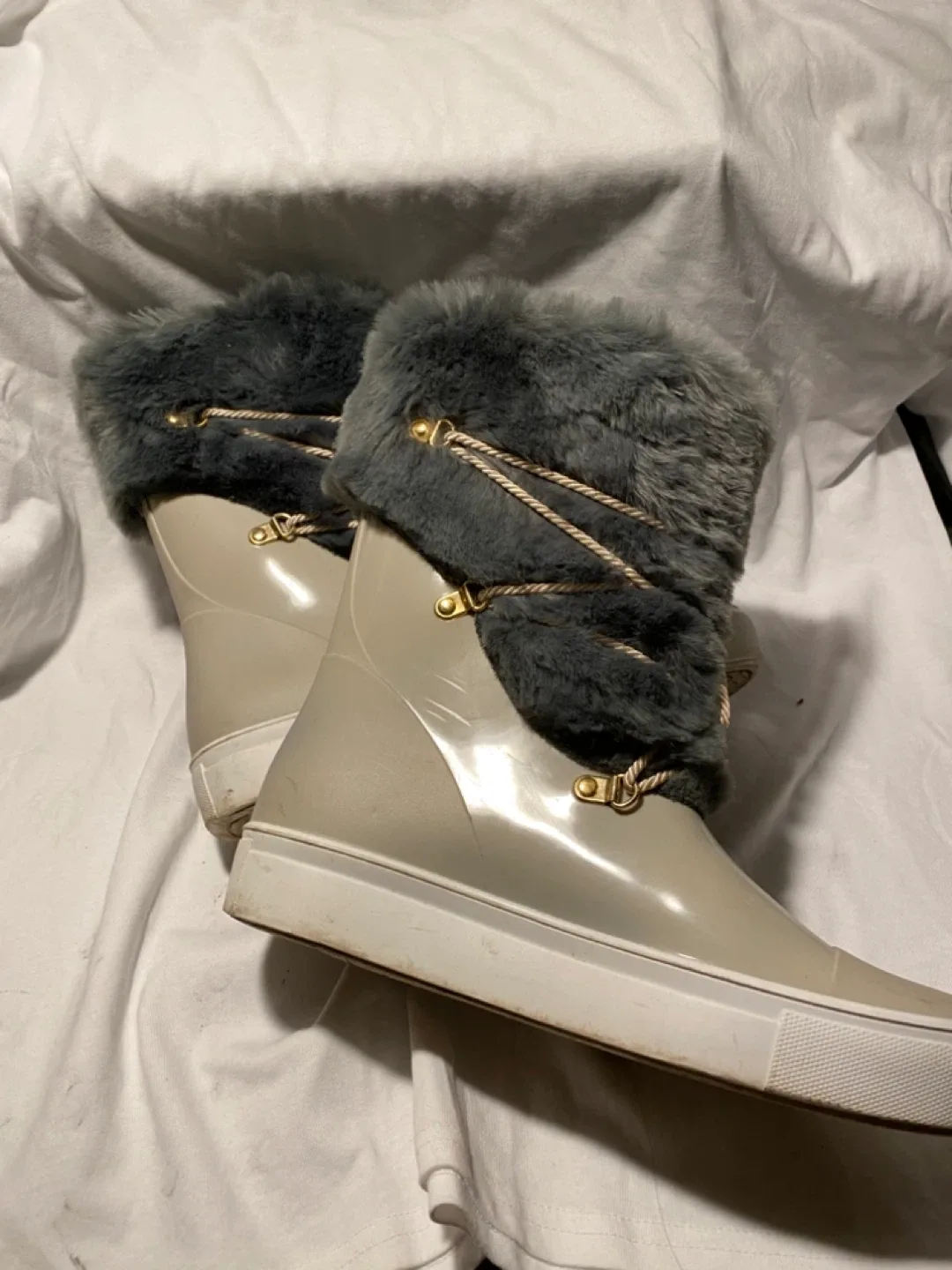 Faux Fur Trimmed Boots - Size 38 image indicator(2)