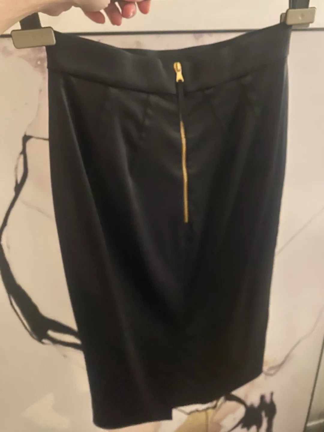 Dolce Gabbana silk pencil skirt